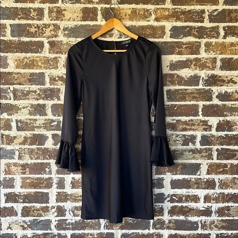 J. Crew Winter garden dress Black Size 4